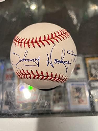 Johnny Washington Néger Liga Egyetlen Dedikált Baseball Szövetség Menta - Dedikált Baseball