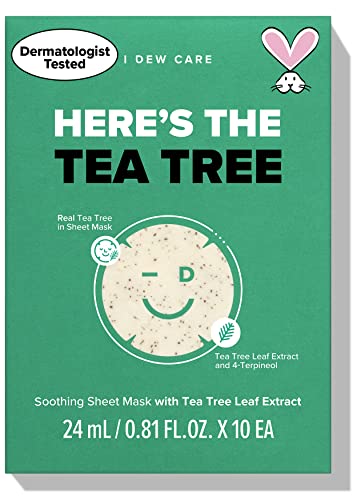 Én HARMAT ÉRDEKEL, Tea Fa Lap Maszk - Itt A Tea Tree | Nyugtató Maszk Beállítása (10 Szám) + Hydrocolloid