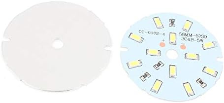 X-mosás ragályos 2 Db 5W Tiszta Fehér 12 SMD 5730 LED Beépíthető Alumínium Alap Kör(2 Db 5W Tiszta Fehér