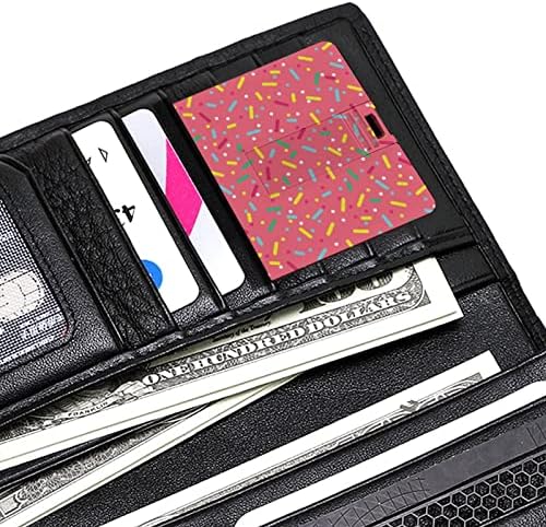 Színes Hinti Fánk Máz USB Memory Stick Üzleti Flash-Meghajtók Kártya, Hitelkártya, bankkártya Alakú