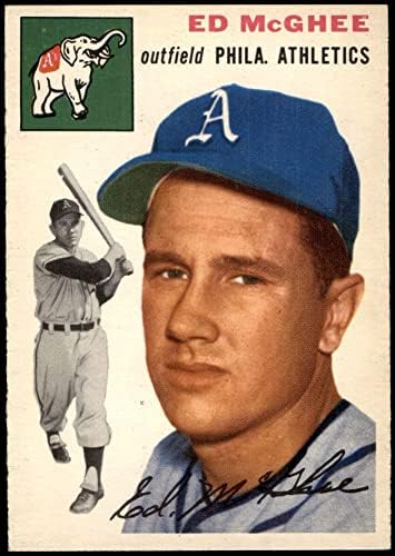 1954 Topps 215 Ed McGhee Philadelphia Atlétika (Baseball Kártya) EX/MT Atlétika