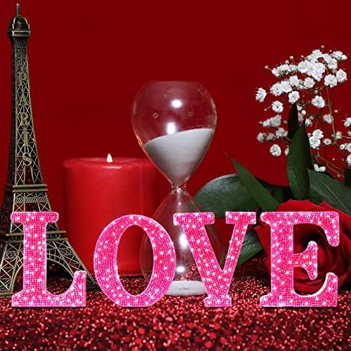 4 Db Valentin Nap a Szerelem Jele, a Szeretet, Fa Betűk, Rusztikus Valentin Asztal Dekoráció Szerelmes