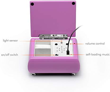 Imádnivaló Magas Fényű Rózsaszín USB Hang Modul Zene ékszerdoboz - L1 - Érzékelő/USB/Újratöltés