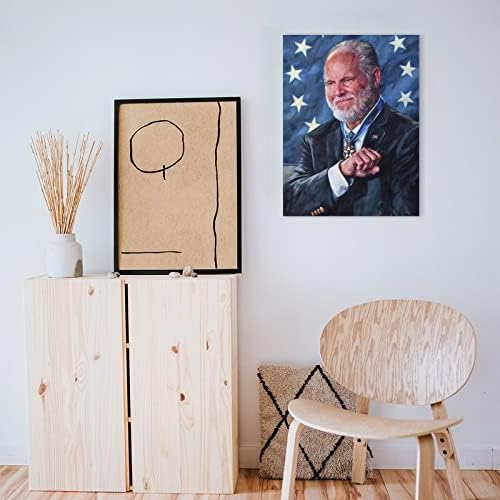 Plakátok a Szoba Esztétikai Rush Limbaugh Portré Poszter, Iroda Dekoráció, Fali Vászon Művészi Nyomatok