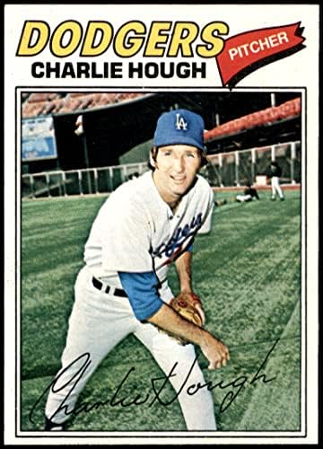 1977 Topps 298 Charlie Hough Los Angeles Dodgers (Baseball Kártya) NM Dodgers