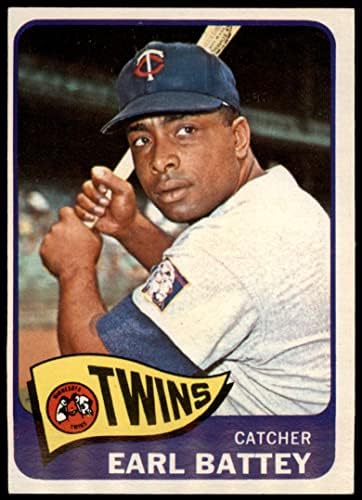 1965 Topps 490 Earl Battey Minnesota Twins (Baseball Kártya) EX Ikrek