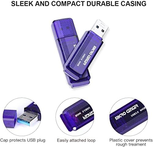 Mikro Központ a superspeed 5 Csomag, 64 gb-os USB 3.0-s pendrive-Rágó Méretű Memory Stick pendrive Adattároló