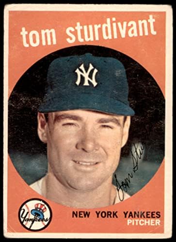 1959 Topps 471 Tom Sturdivant New York Yankees (Baseball Kártya) JÓ Yankees