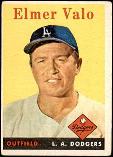1958 Topps 323 Elmer Valo Los Angeles Dodgers (Baseball Kártya) FAIR Dodgers