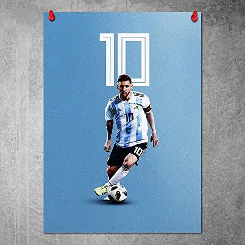 Yasswete Foci Szupersztárja, Lionel Messi Plakát Szoba Motivációs Futball Sztár Vászon Wall Art Sport