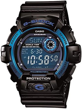 Casio Férfi G8900A-1CR G-Shock Fekete, Kék Gyanta Digitális Sport Karóra