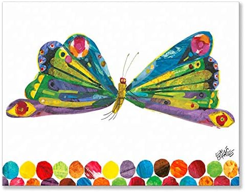 Hupsz Daisy Eric Carle ez Pillangó Vászon Wall Art, 18x14, Multi