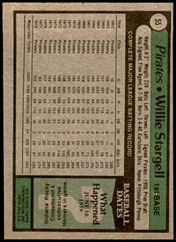 1979 Topps 55 Willie Stargeltől Pittsburgh Pirates (Baseball Kártya) VG Kalózok