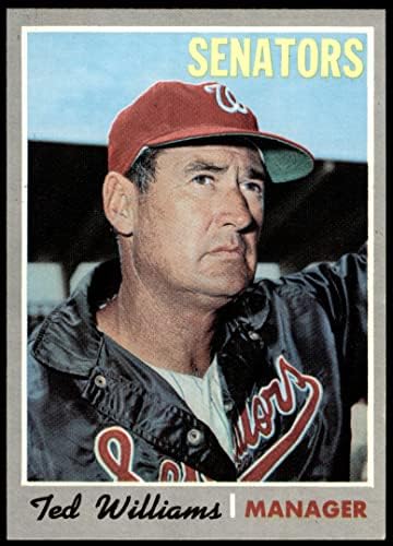 1970 Topps 211 Ted Williams Washington Senators (Baseball Kártya) NM/MT Szenátorok