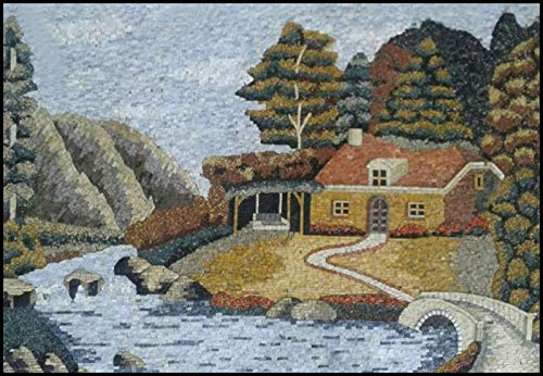 Erdei Házikó Mozaik, Freskó | Csodálatos Mozaik Art | Mozaik, Freskó Által Mozaikok Labor | Kézzel Vágott