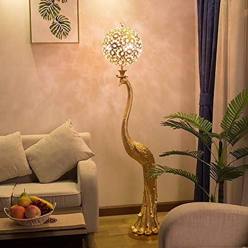 Kerek Labda lámpaernyőt Emelet Függőleges asztali Lámpa Stting Szoba, Nappali Hotel Kreatív Kristály Páva