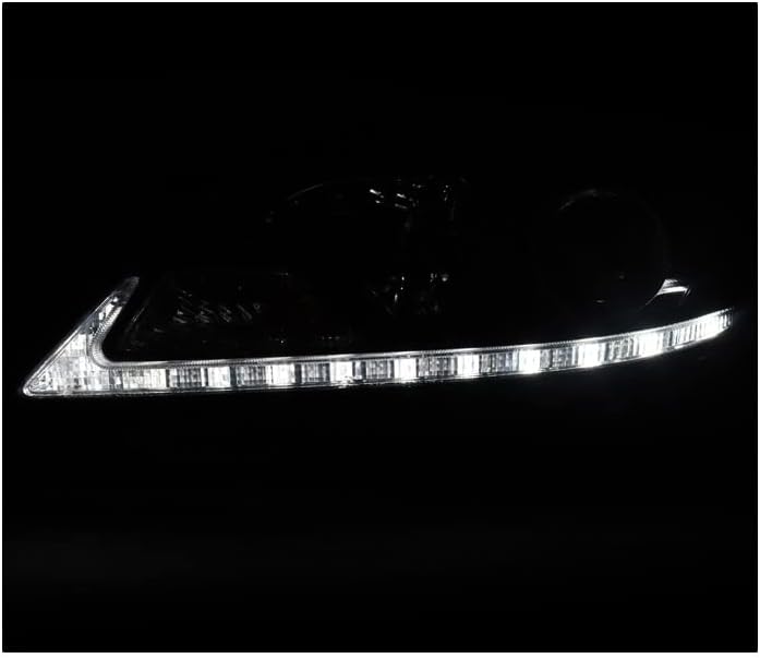 ZMAUTOPARTS LED Cső Fekete Projektor Fényszórók, Fényszóró, 6 Fehér LED Világítás DRL 2011-2017 Toyota